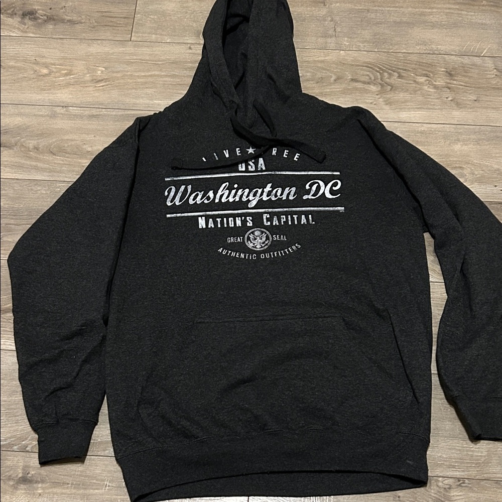 Dark Grey/Black Hoodie - Washington DC Design